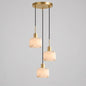 Natural Square Alabaster Chandelier