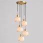 Natural Square Alabaster Chandelier