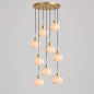 Natural Square Alabaster Chandelier