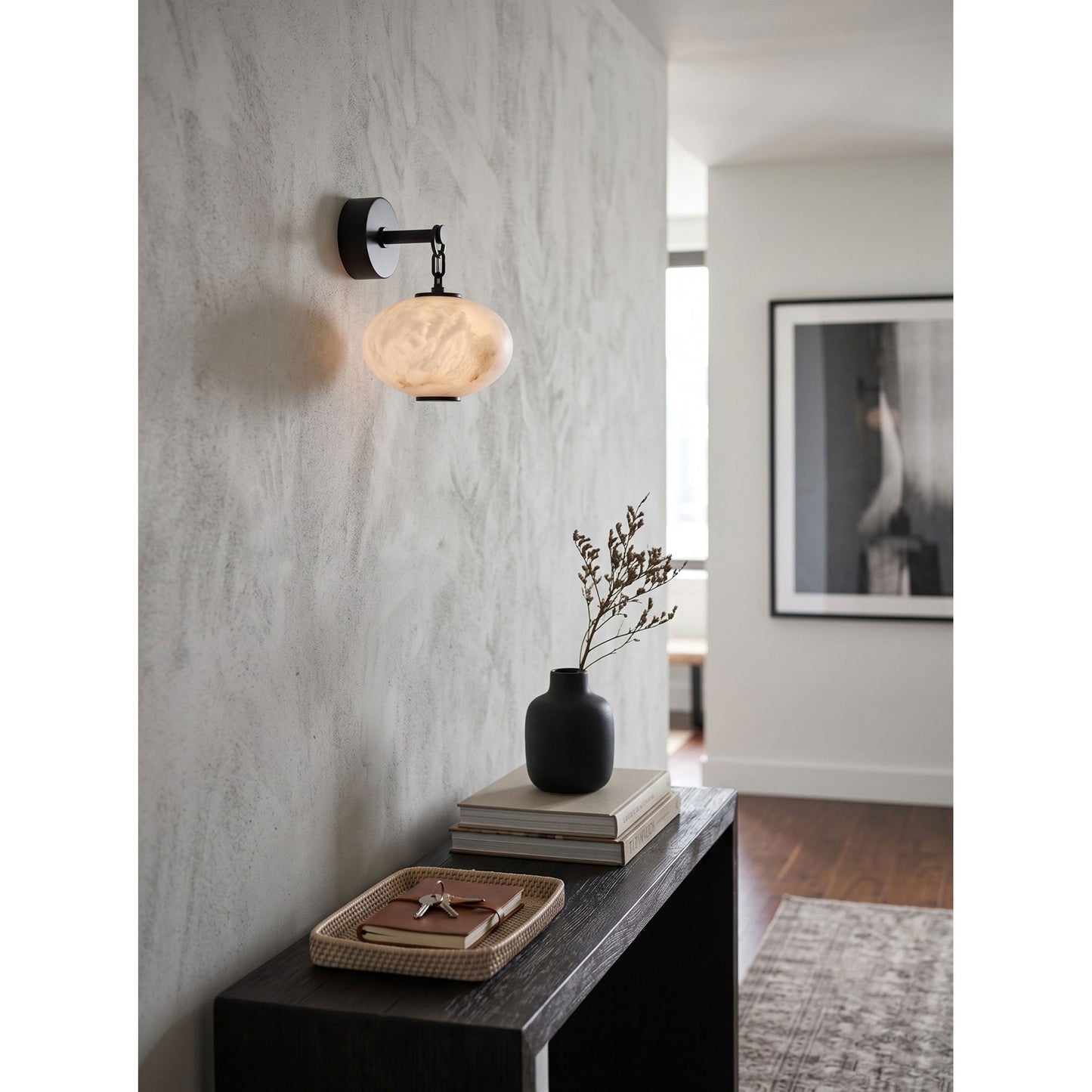 Marune Alabaster Wall Sconce