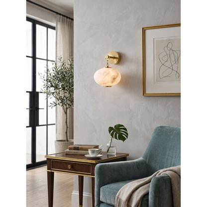 Marune Alabaster Wall Sconce