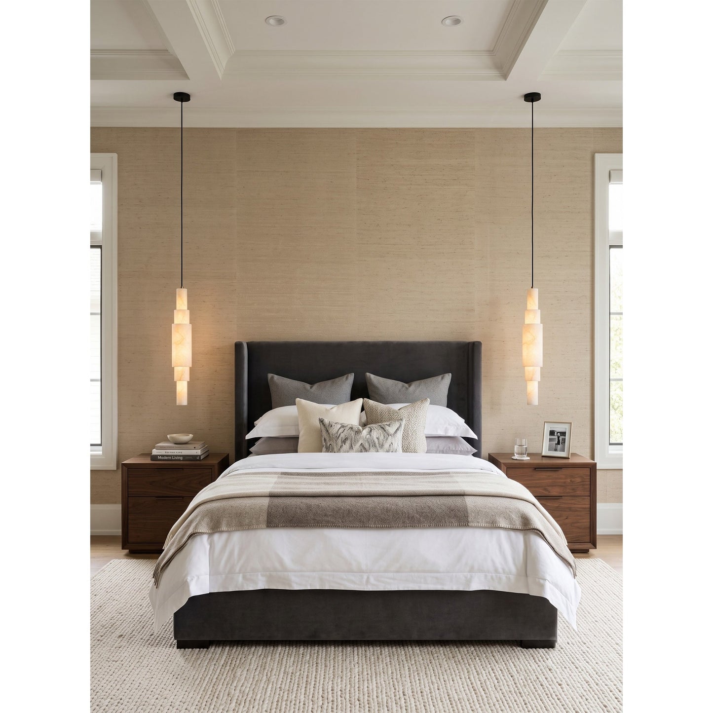 Lirien Tiered Alabaster Pendant Lamp