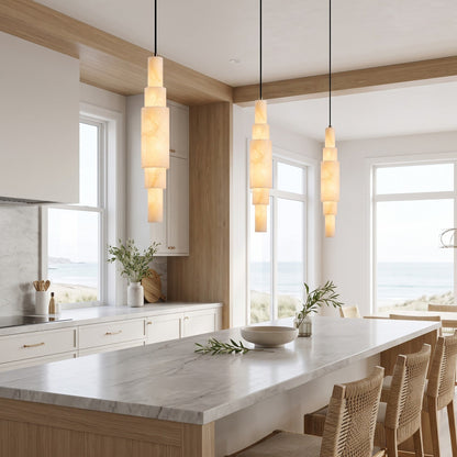 Lirien Tiered Alabaster Pendant Lamp