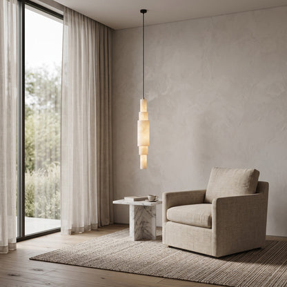 Lirien Tiered Alabaster Pendant Lamp
