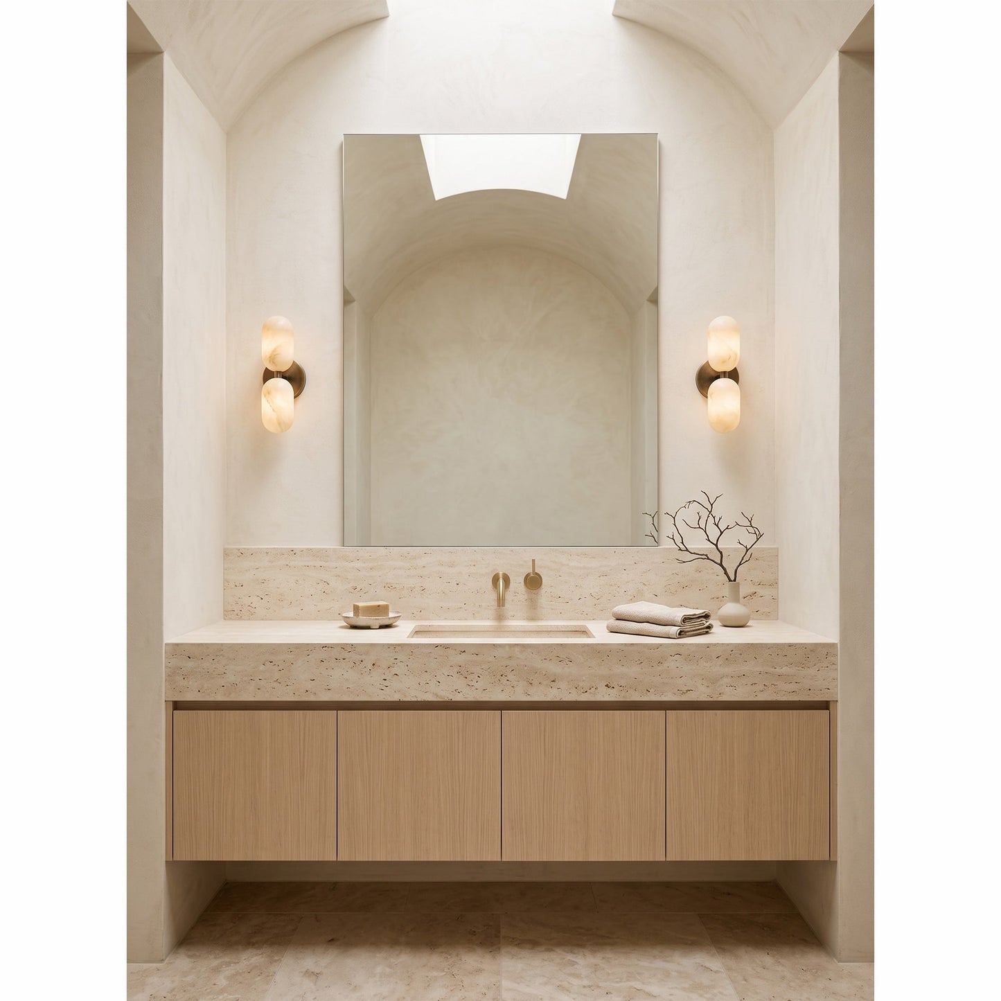 Quinai Alabaster Wall Sconce