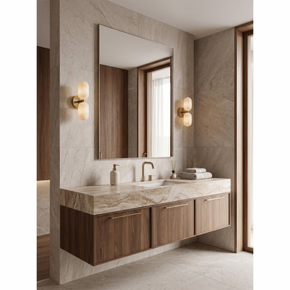 Quinai Alabaster Wall Sconce