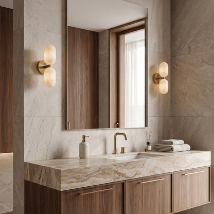 Quinai Alabaster Wall Sconce