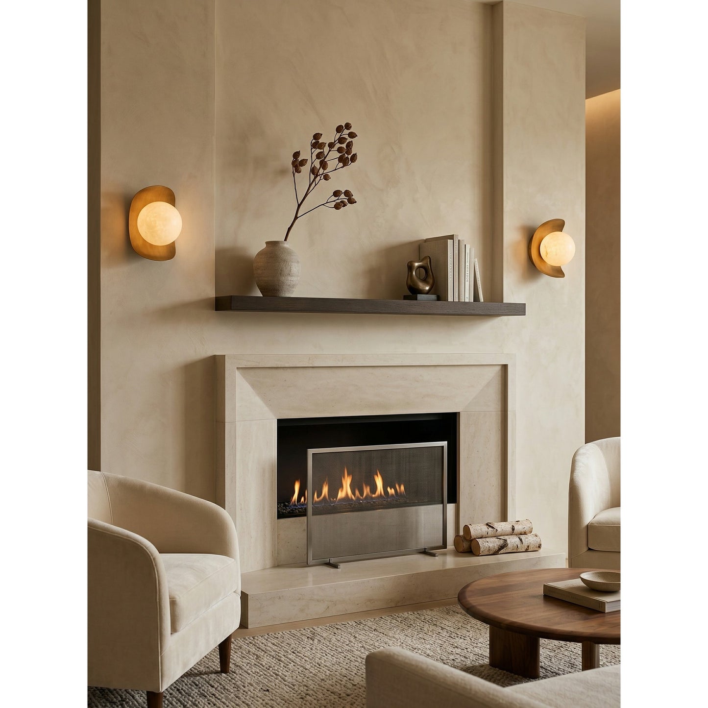 Nouvel Alabaster Wall Sconce