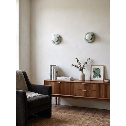 Norara Marble Travertine Wall Sconce