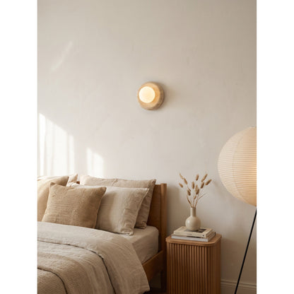 Norara Marble Travertine Wall Sconce