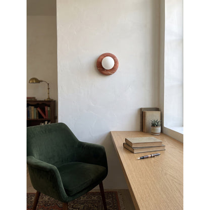 Norara Marble Travertine Wall Sconce