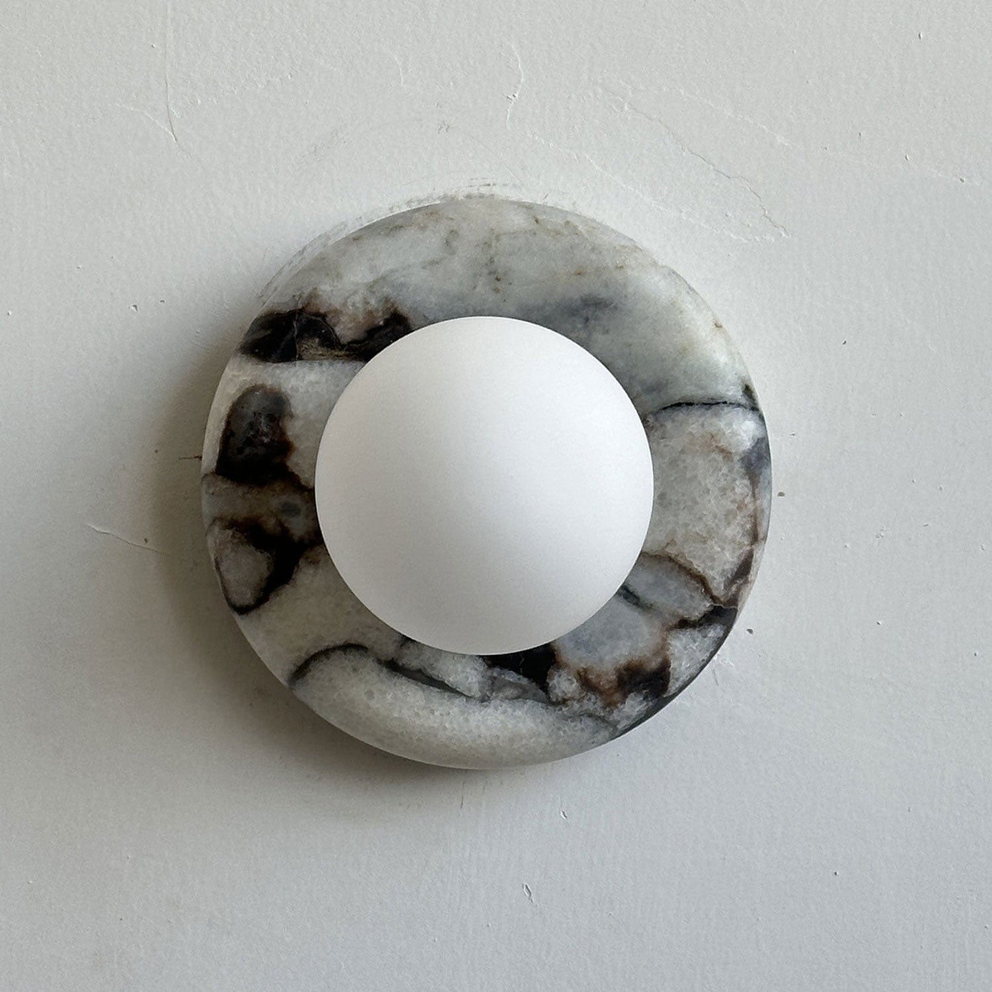 Norara Marble Travertine Wall Sconce