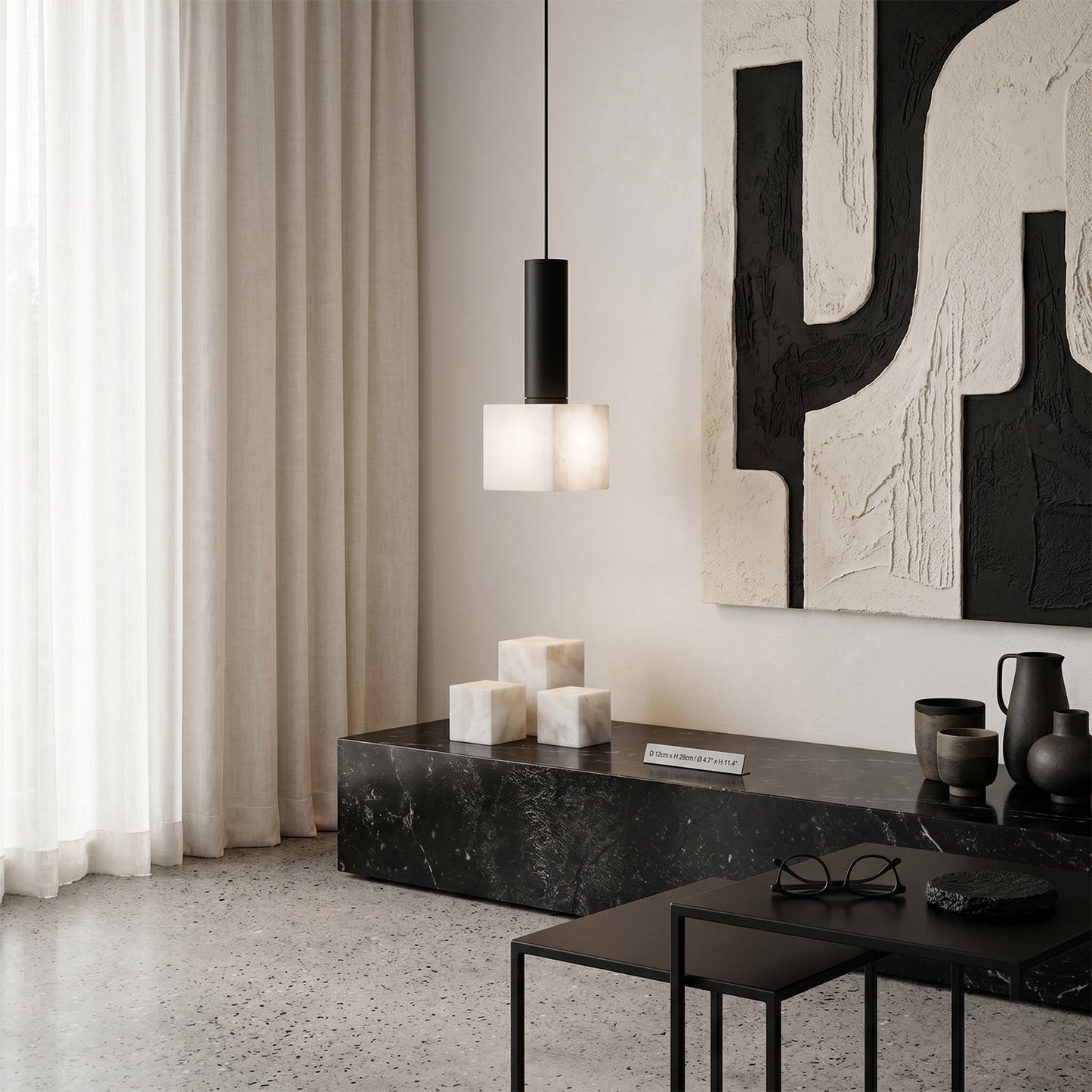 Belune Alabaster Pendant Lamp
