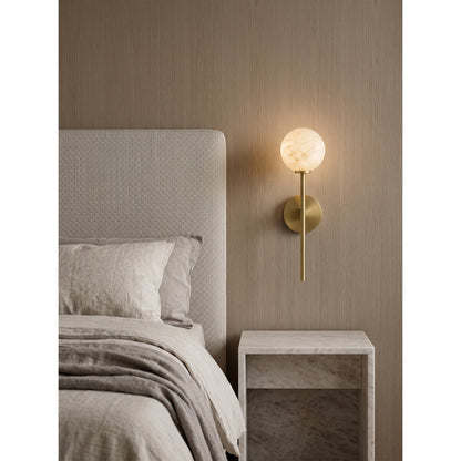 Dovika Alabaster Globe Wall Sconce
