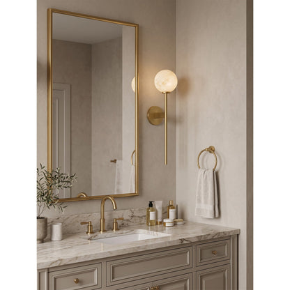 Dovika Alabaster Globe Wall Sconce