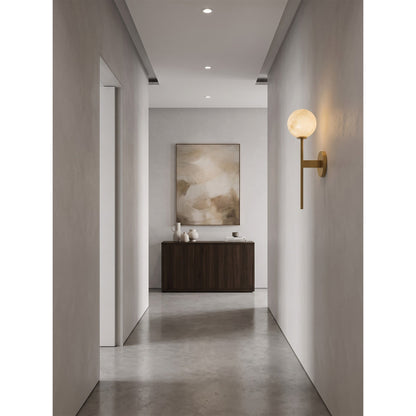 Dovika Alabaster Globe Wall Sconce