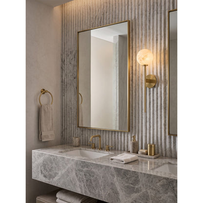 Dovika Alabaster Globe Wall Sconce