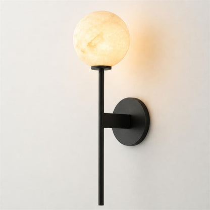 Dovika Alabaster Globe Wall Sconce