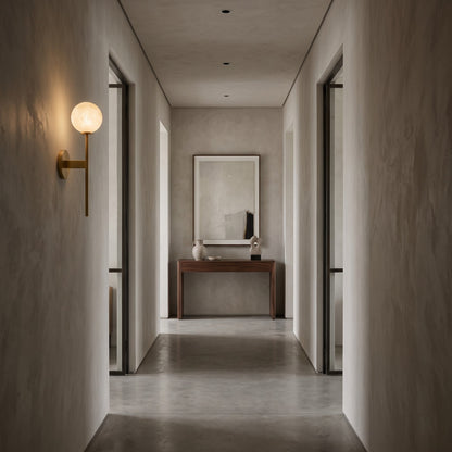 Dovika Alabaster Globe Wall Sconce