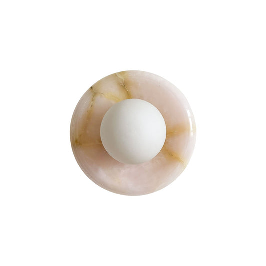 Solene Pink Onyx Wall Sconce