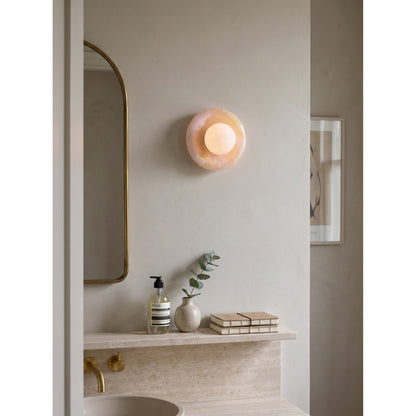 Solene Pink Onyx Wall Sconce