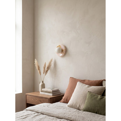 Solene Pink Onyx Wall Sconce