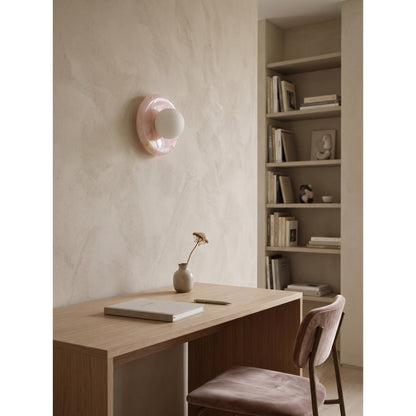 Solene Pink Onyx Wall Sconce