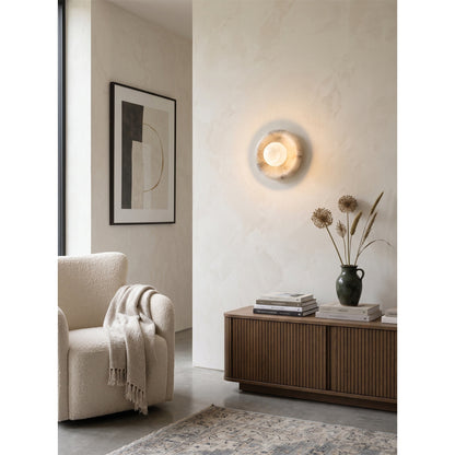 Solene Spanish Alabaster Wall Sconce
