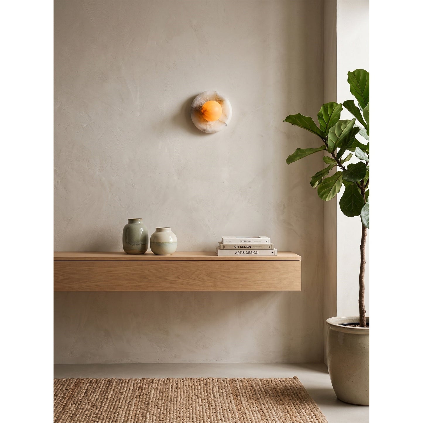 Solene Spanish Alabaster Wall Sconce