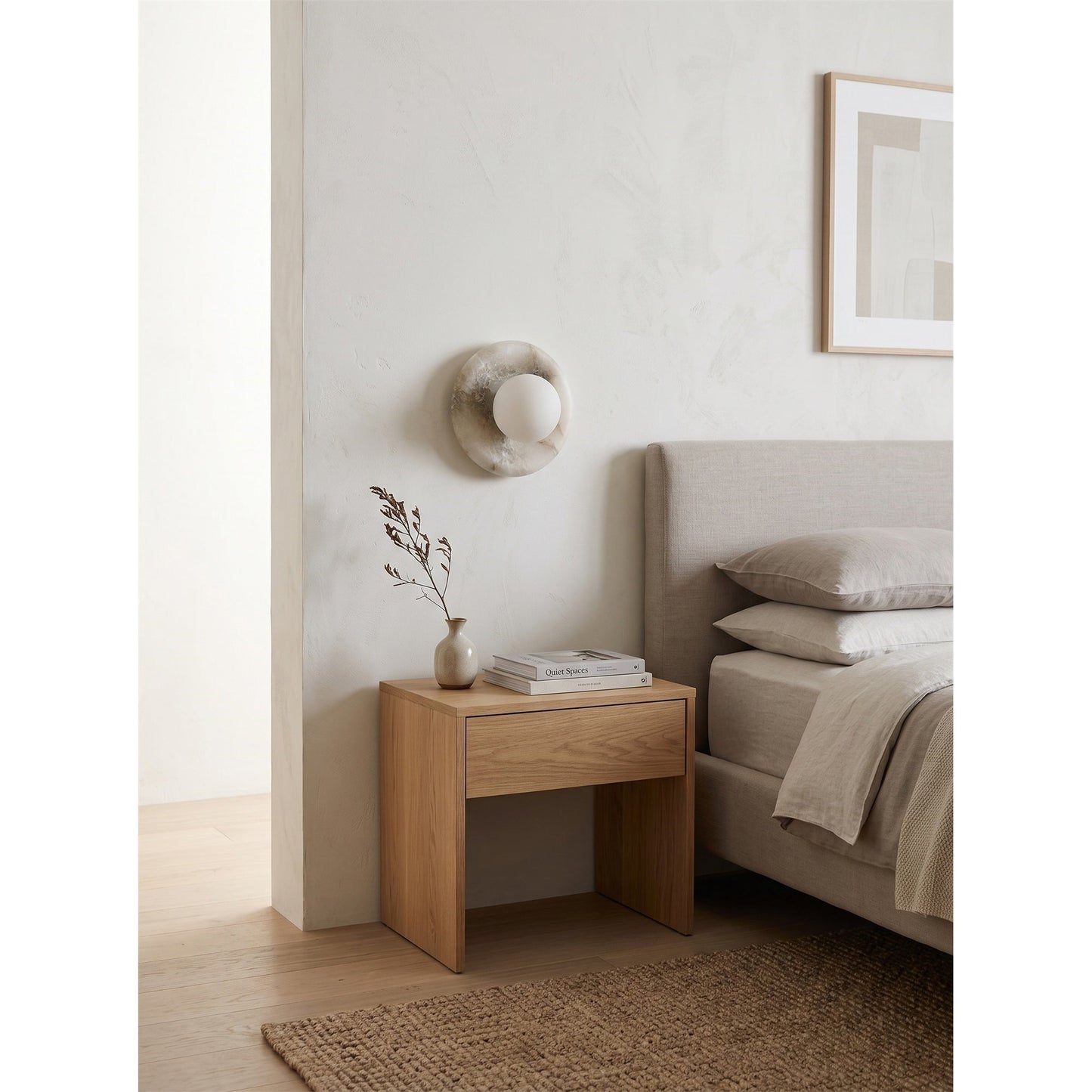 Solene Spanish Alabaster Wall Sconce
