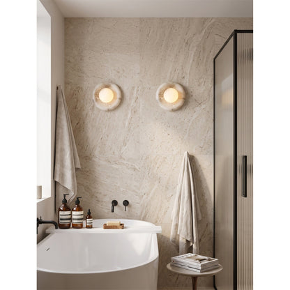 Solene Spanish Alabaster Wall Sconce