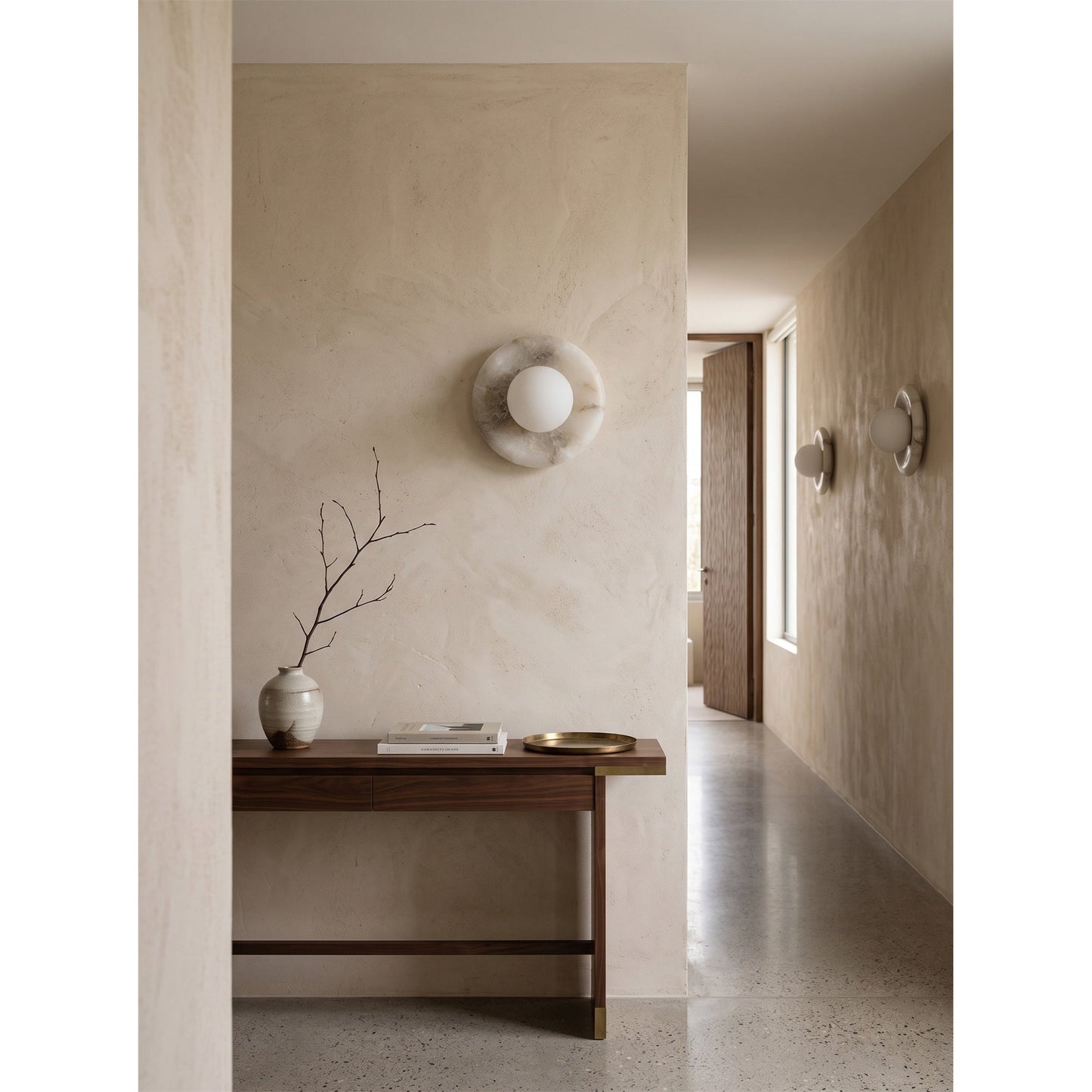 Solene Spanish Alabaster Wall Sconce