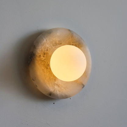 Solene Spanish Alabaster Wall Sconce