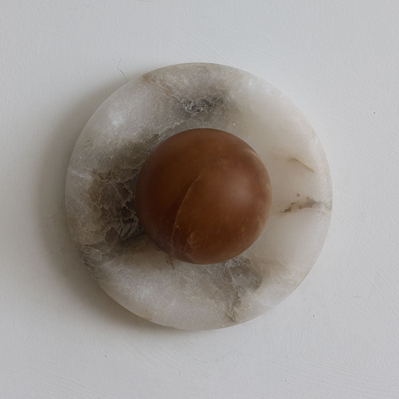 Solene Spanish Alabaster Wall Sconce