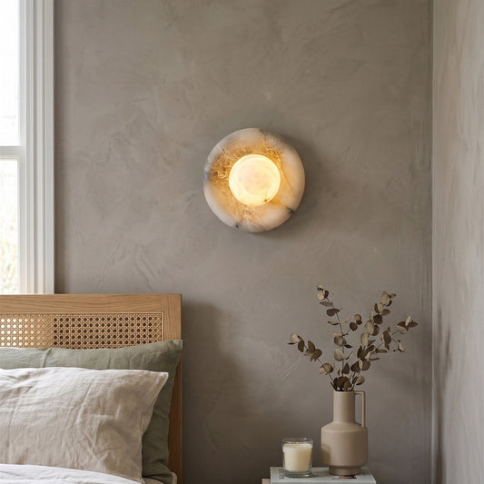 Solene Spanish Alabaster Wall Sconce