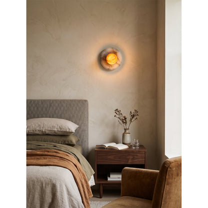 Solene Spanish Alabaster Wall Sconce