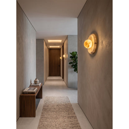Solene Spanish Alabaster Wall Sconce
