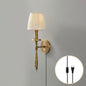 Halden Brass Plug-in Wall Sconce