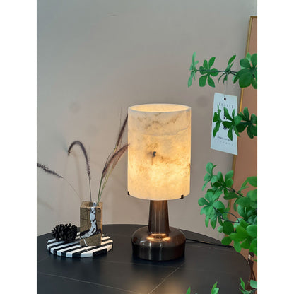 Pear Shaped Alabaster Table Lamp