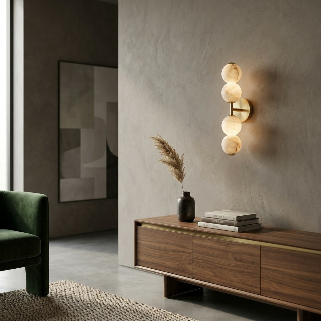 Mirora Alabaster Wall Sconce