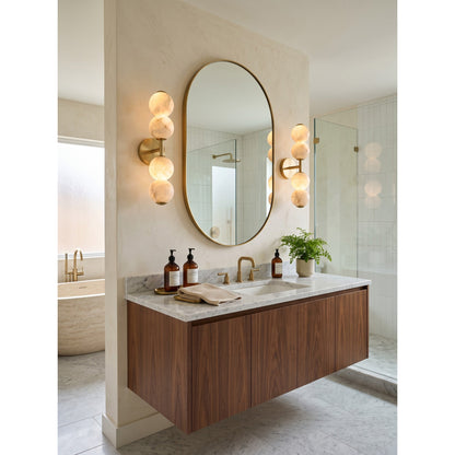 Mirora Alabaster Wall Sconce
