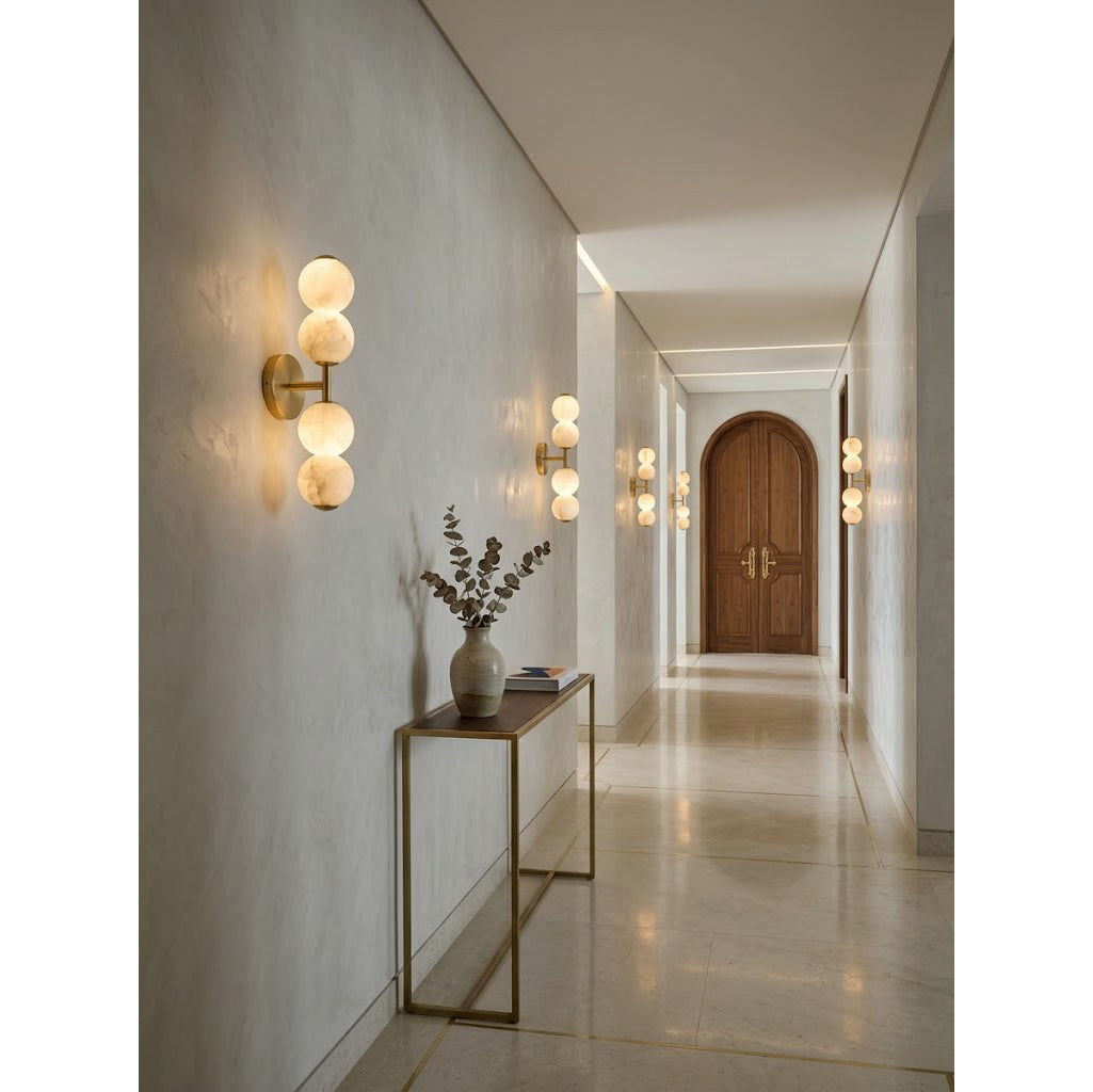 Mirora Alabaster Wall Sconce