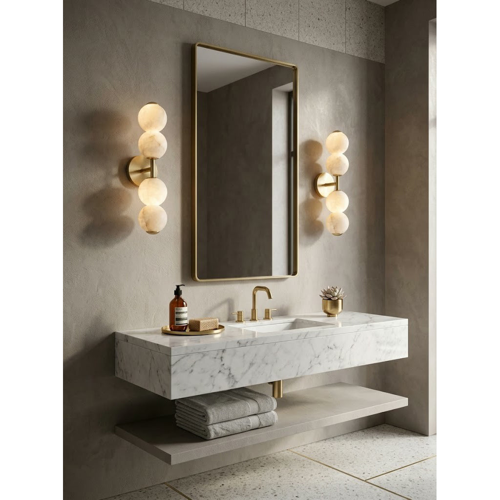 Mirora Alabaster Wall Sconce