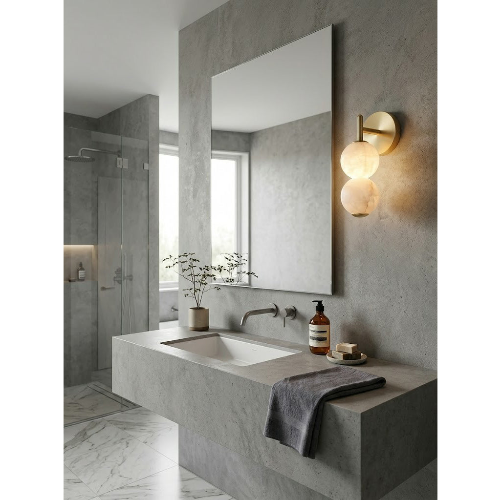 Mirora Alabaster Wall Sconce