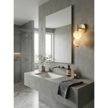 Mirora Alabaster Wall Sconce