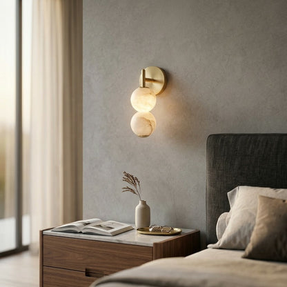Mirora Alabaster Wall Sconce