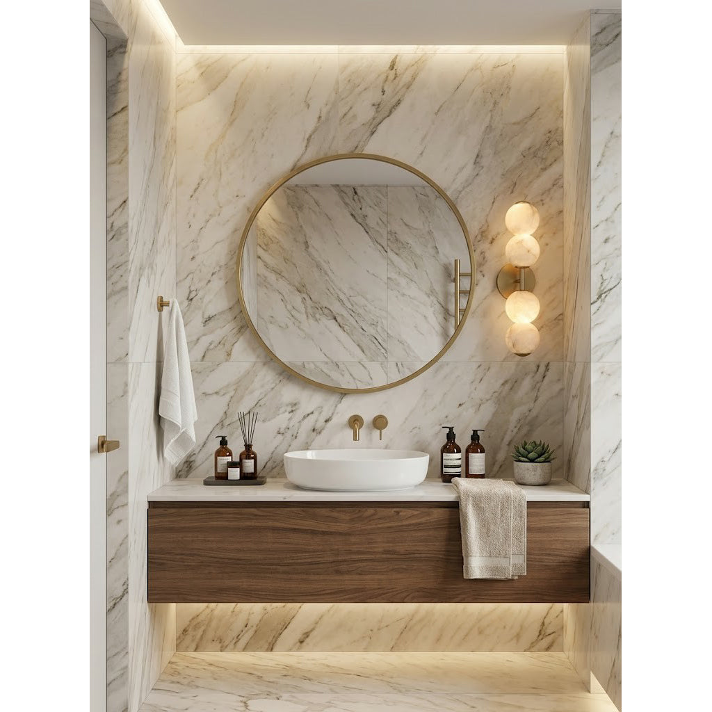 Mirora Alabaster Wall Sconce