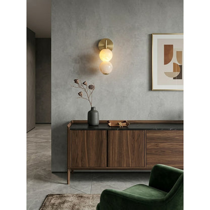 Mirora Alabaster Wall Sconce