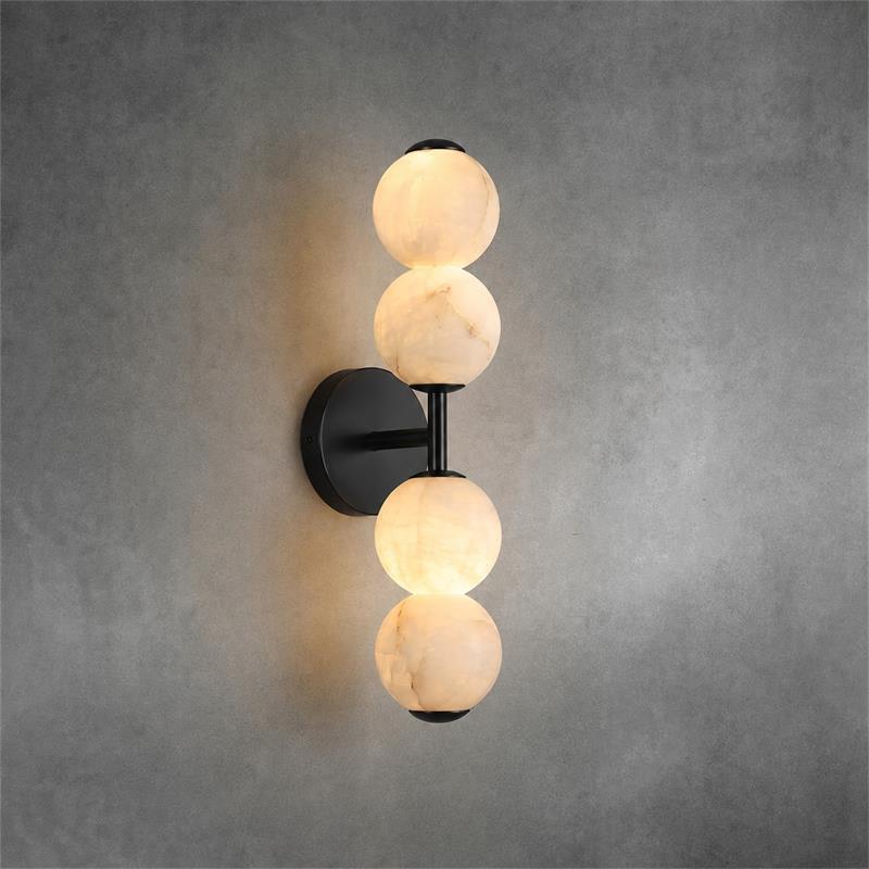 Mirora Alabaster Wall Sconce