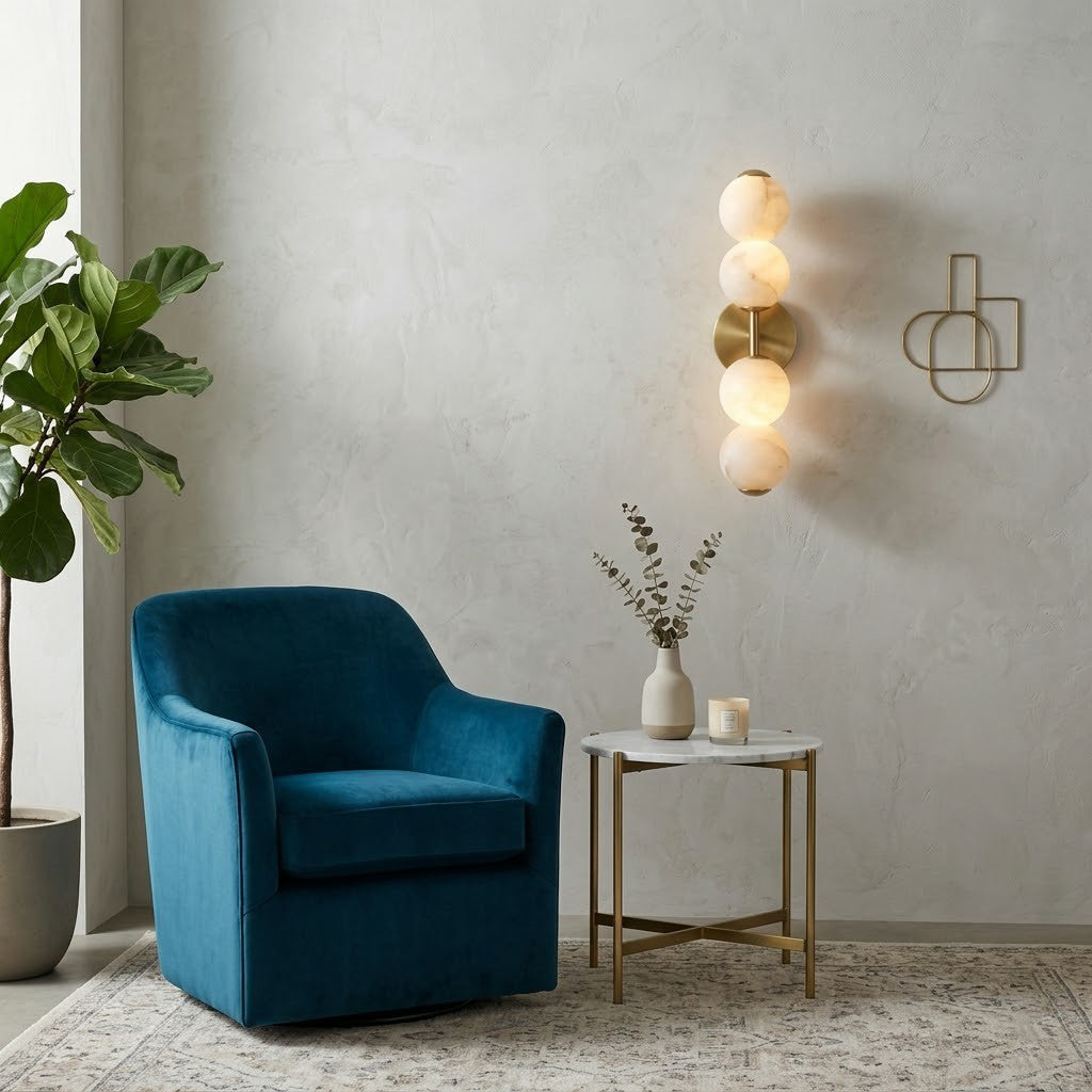 Mirora Alabaster Wall Sconce